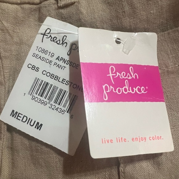 Fresh Produce Womans Wide Leg Linen Pants - Picture 4 of 6